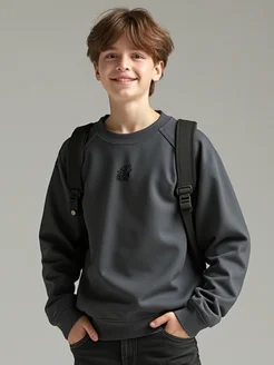 Свитшот оверсайз 7-15 лет с принтом без начеса для подростка ИНОВО 419942913 купить за 1 394 ₽ в интернет‑магазине Wildberries