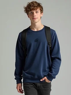 Свитшот оверсайз 7-15 лет с принтом без начеса для подростка ИНОВО 419942914 купить за 1 394 ₽ в интернет‑магазине Wildberries