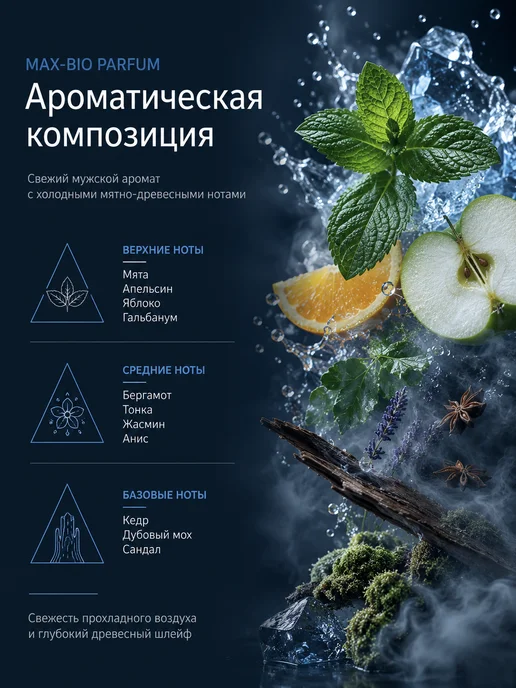 Max-F Натуральный дезодорант MAX-BIO PARFUM Свободное движение, 50 мл, фото 2