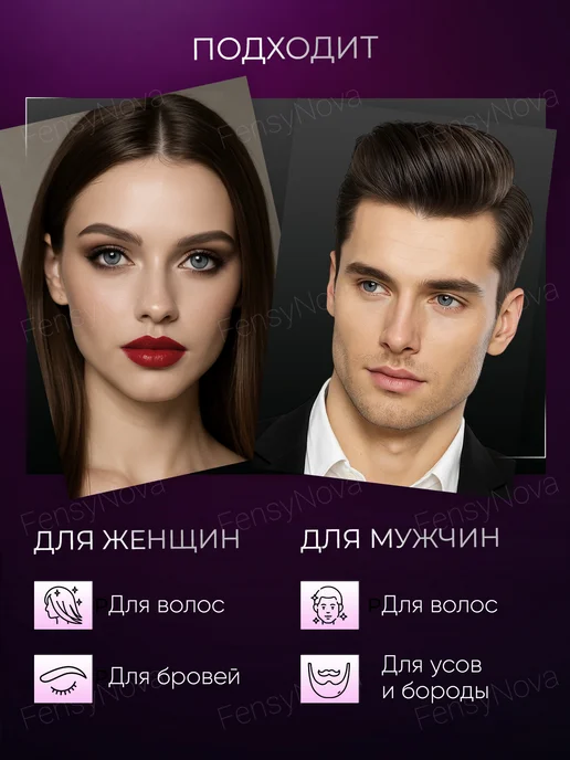 1.FensyNova Набор расчески воск и стик для укладки волос и бровей, белый, фото 6