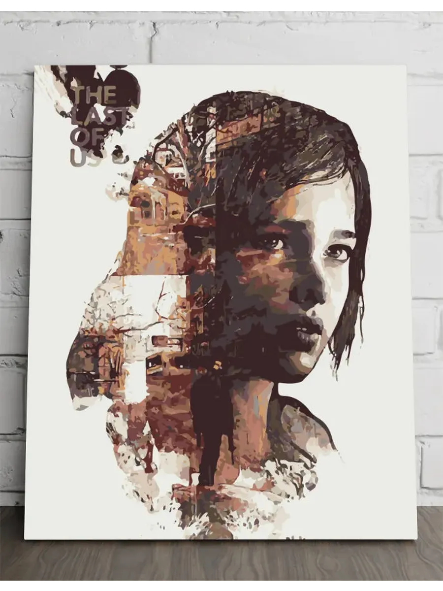 Картина по номерам — профиль героини The Last of Us — 40×50 см