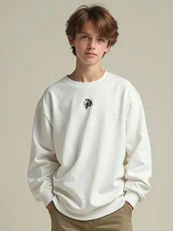 Свитшот оверсайз 7-15 лет с принтом без начеса для подростка ИНОВО 419979800 купить за 1 394 ₽ в интернет‑магазине Wildberries