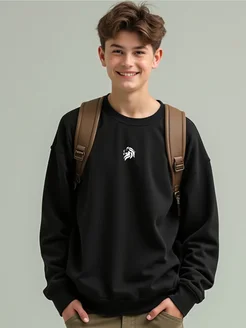 Свитшот оверсайз 7-15 лет с принтом без начеса для подростка ИНОВО 419979801 купить за 1 394 ₽ в интернет‑магазине Wildberries