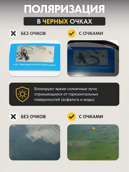 TSF Очки для водителя поляризационные спорт Road King, черный, фото 4