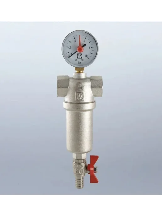 Valtec Фильтр самоочищ. 1 2 груб. очистки с манометром, серый, фото 4