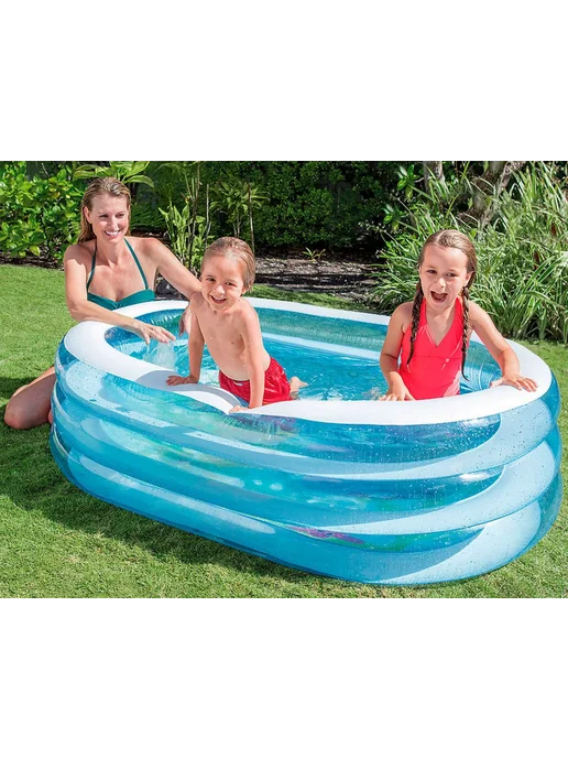 Intex Бассейн детский надувной "Морские пираты", 163*107*46 см, 163x107x46 см