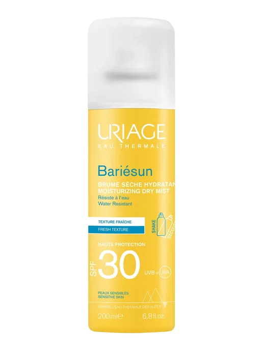 URIAGE Дымка-спрей для тела SPF 30 сухая Барьесан 200 мл, 200 мл
