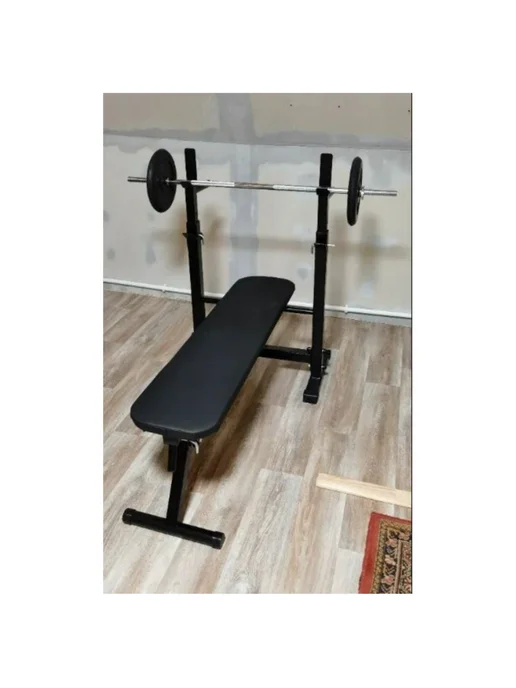 Sportlim Скамья для жима Альфа (Складная), черный