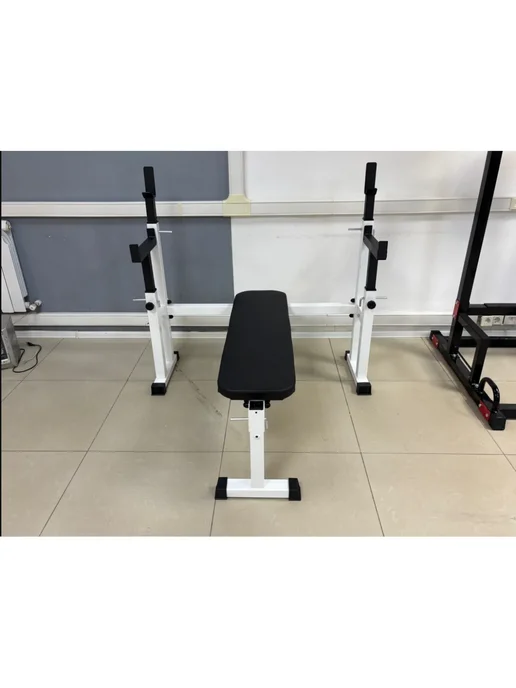 Sportlim Скамья со стойками Атлант (Неотделимая), черный