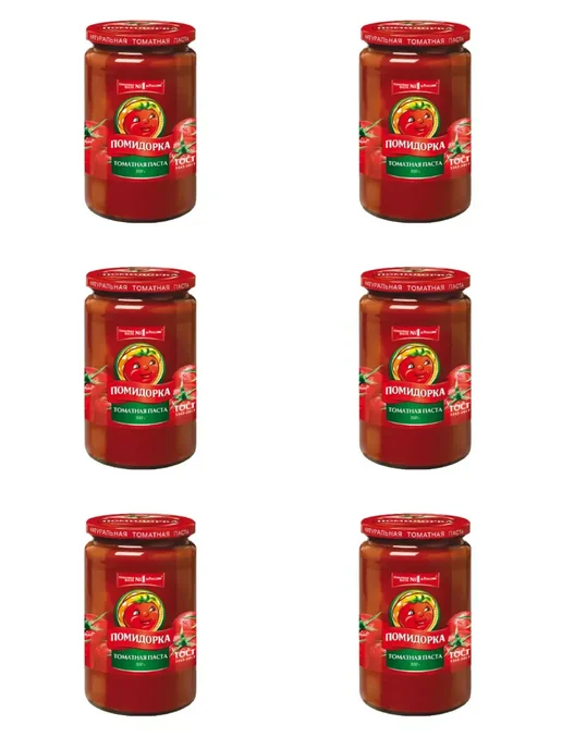 ПОМИДОРКА Паста томатная, 500 г, 6 шт, 500 г, 6 шт