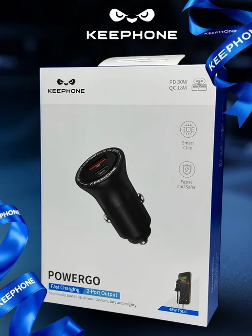 Keephone Автомобильная зарядка в прикуриватель USB Type-C 36W, 30 Вт, фото 6