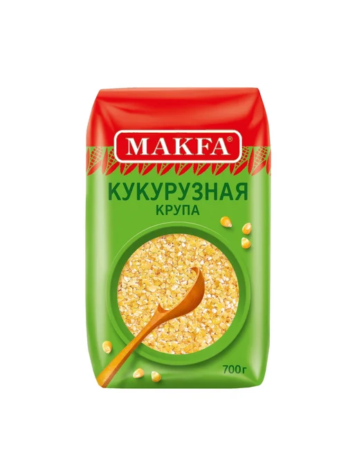 Макфа Кукурузная крупа 700 г 6 уп, 700 г, фото 2