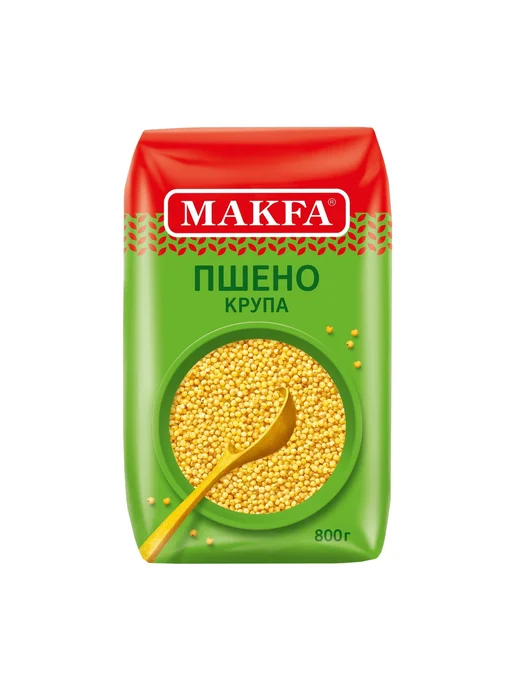 Макфа Пшено шлифованное 800 г 6 уп, 800 г, фото 2