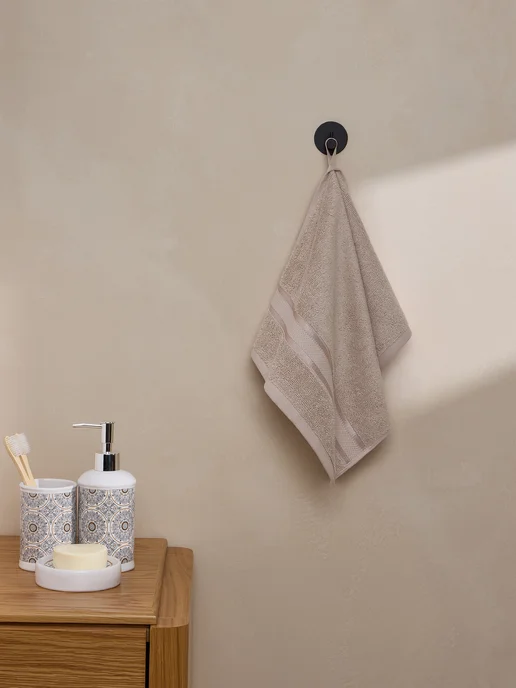 Arya home collection Полотенце махровое для рук и лица 33х50 Crystal Бежевое, 33x50, фото 3