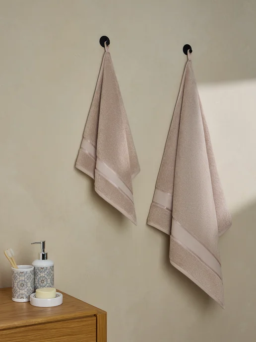Arya home collection Полотенце махровое для рук и лица 33х50 Crystal Бежевое, 33x50, фото 4