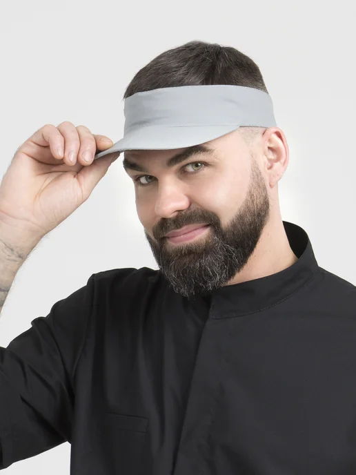 NVDesign Кепка продавца кассира козырек от солнца, серый, фото 4