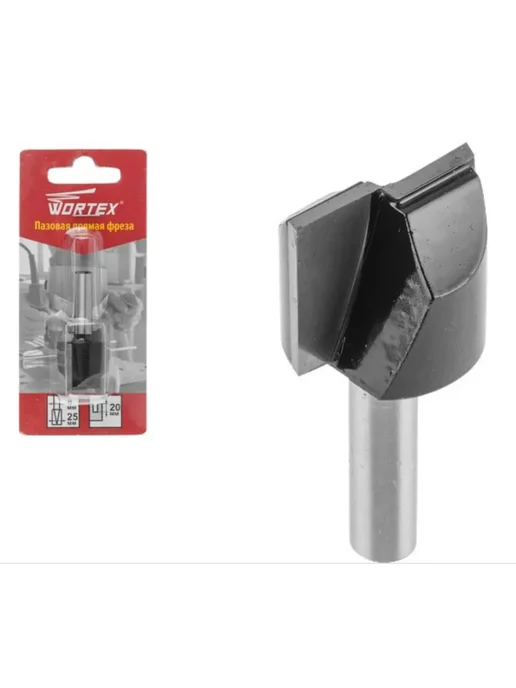 wortex Фреза пазовая прямая по дереву 25x20x51 мм MCAA252018, 25x20x51 мм