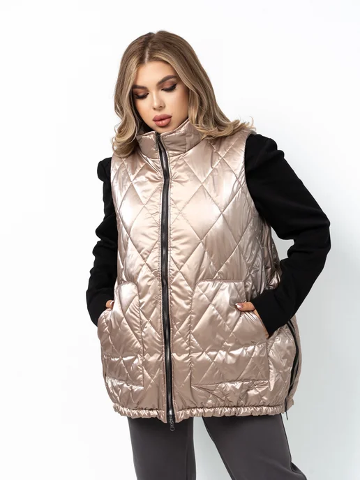 Clozer Жилет Большие размеры, желтый, фото 4