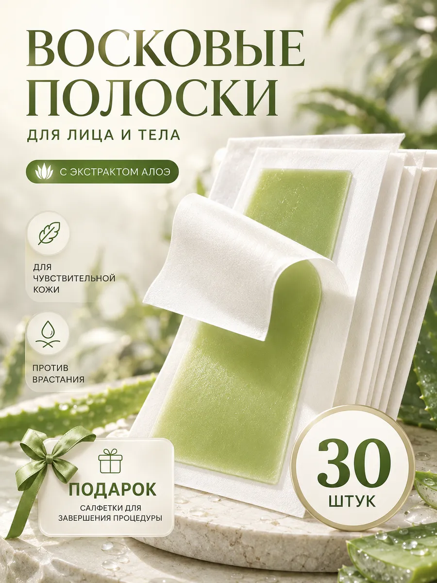 Восковые полоски для лица и тела