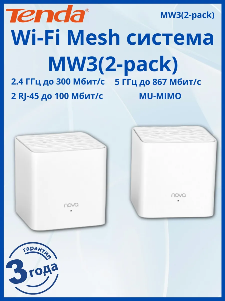 Mesh система MW3(2-pack) АС1200
