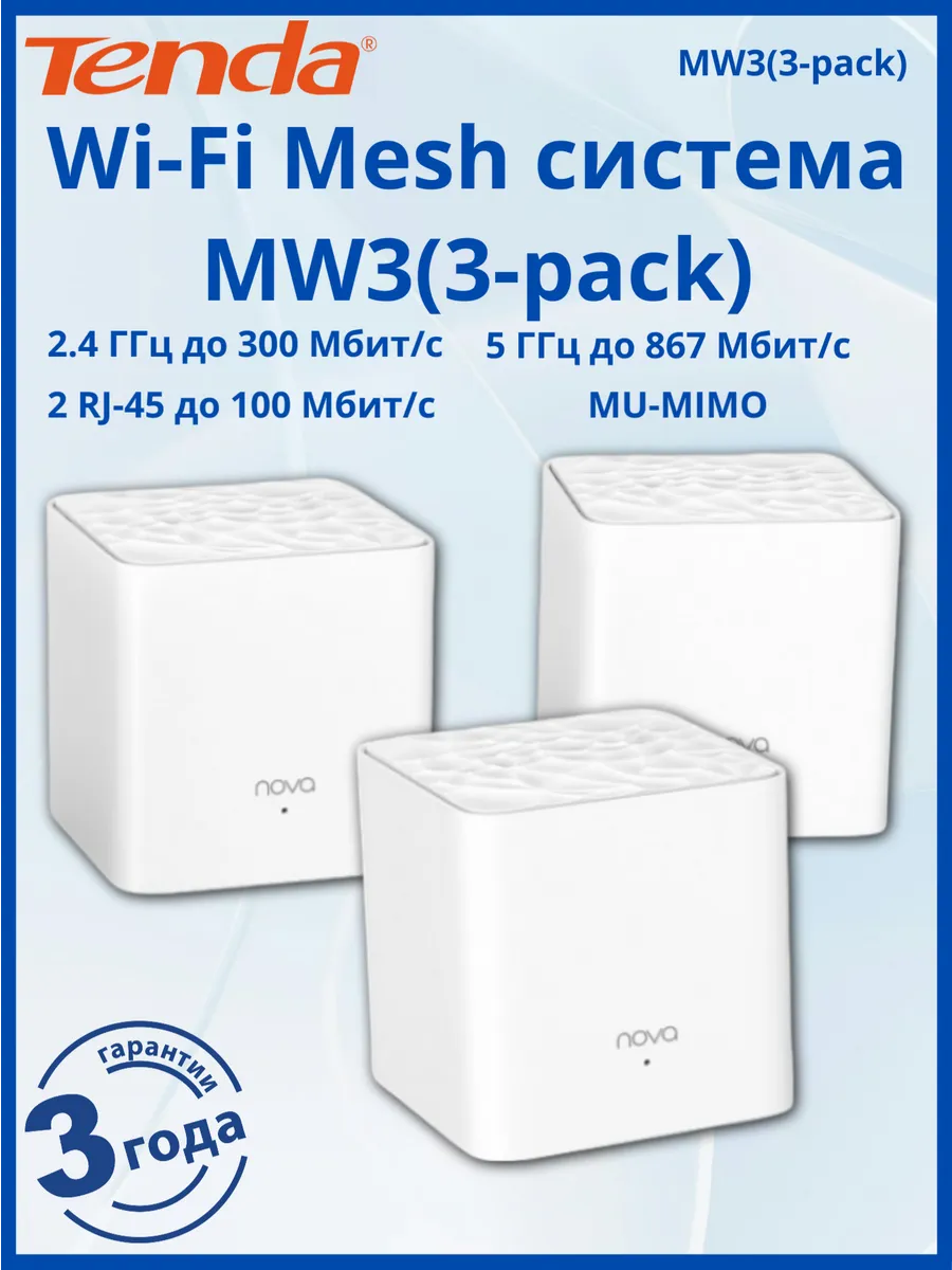Mesh система MW3(3-pack) АС1200