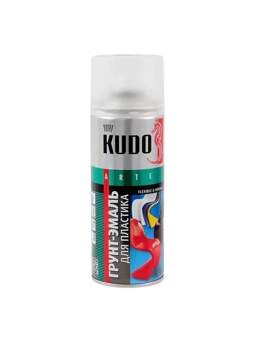 KUDO Грунт-эмаль спрей для пластика 520мл KU-6003, 520 мл