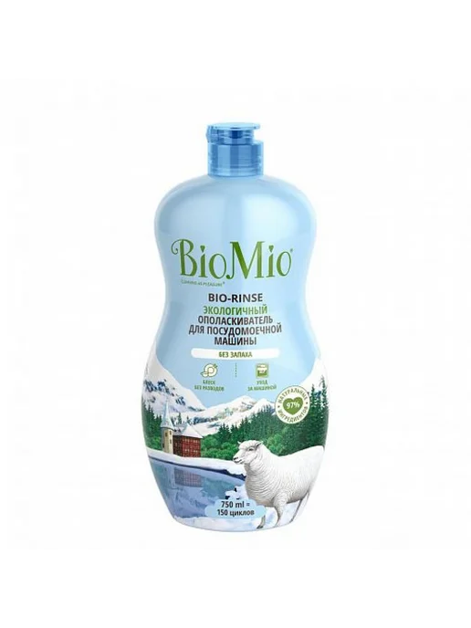 BioMio Ополаскиватель для посудомоечной машины, 750 мл