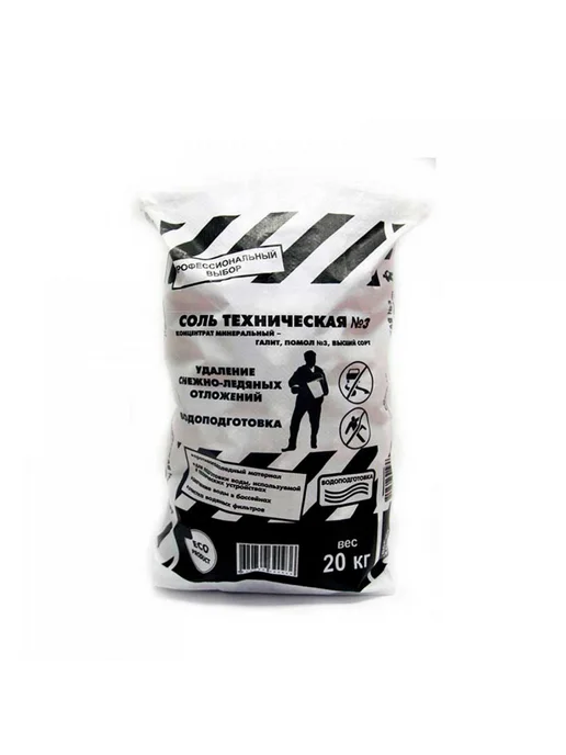 Rockmelt Противогололедный реагент №3, соль техническая, 20 кг, 20 кг