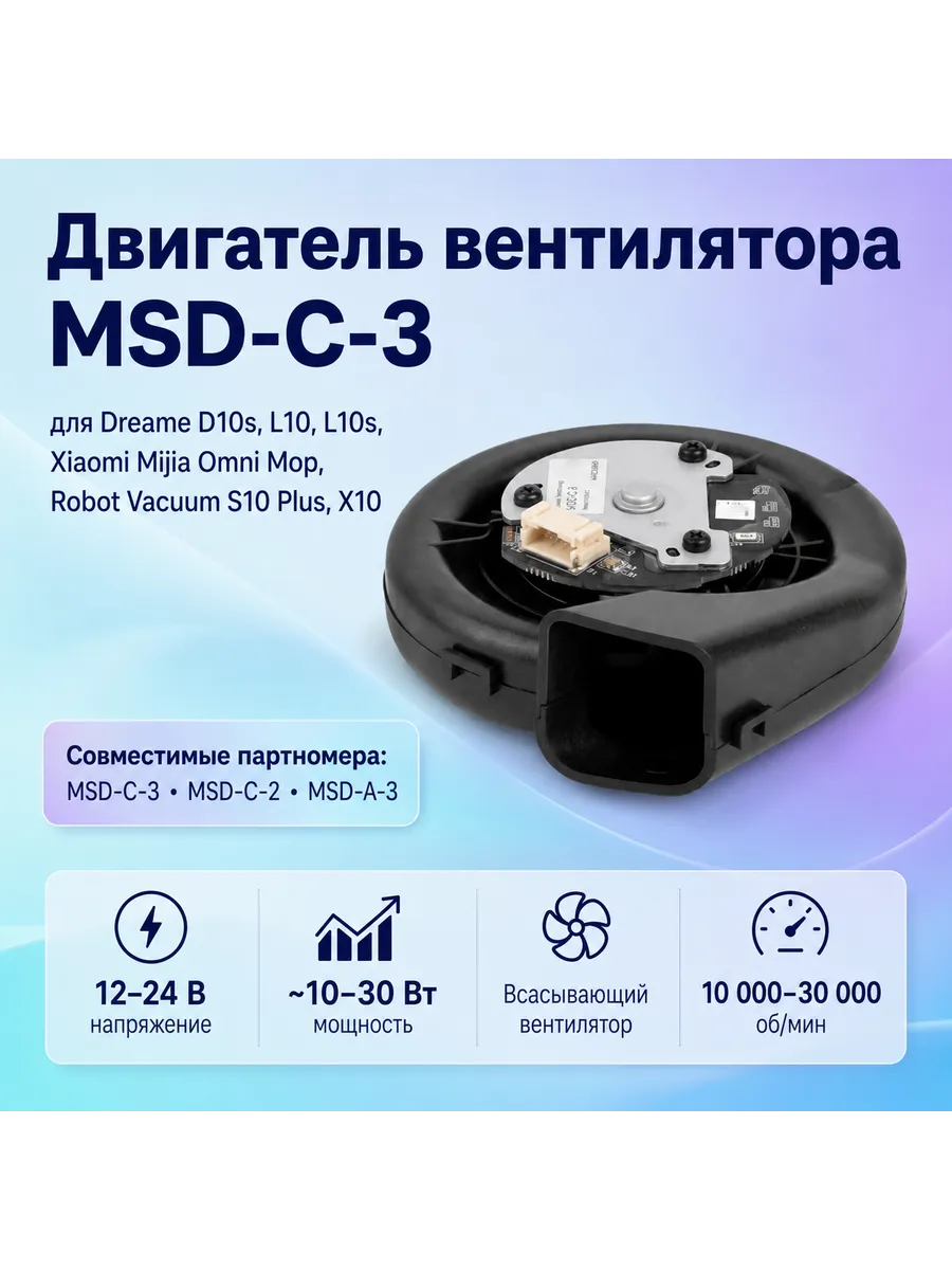 Вентилятор Msd-C-3 для пылесосов Xiaomi Dreame Mijia