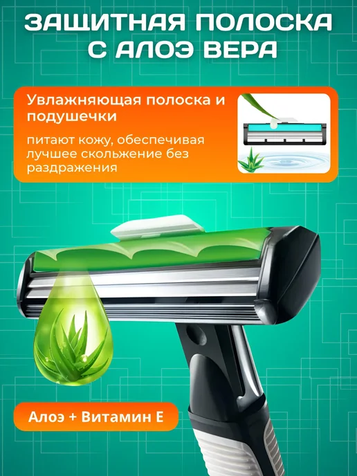 Станок для бритья мужской 37 сменных кассет набор, черный, фото 3