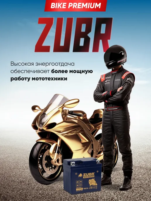 ZUBR Аккумулятор для мотоцикла Kawasaki 12v 5Ah гелевый, вариант, фото 5