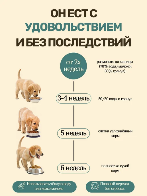 Сухой корм FLOSTI для собак, щенки, индейка, 10 кг, фото 7