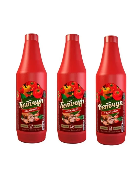 САВА Кетчуп Нежный, 900 гр, 3 шт, 900 г, 3 шт