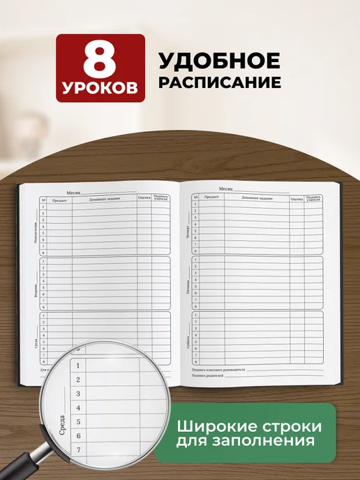 ШКОЛЬНЫЙ МИР Дневник школьный для мальчика и девочек 1-4 5-11 класс, черный, фото 5