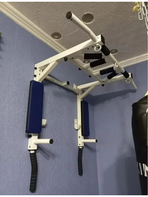 Sportlim Турник Брусья-Пресс 3в1 Мультихват, синий, фото 2