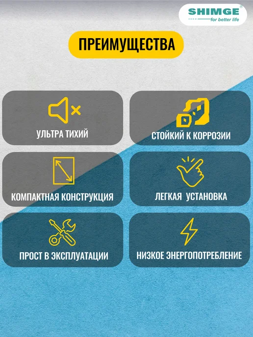 SHIMGE Насос циркуляционный для ГВС HBS 1.5 220В 9 Вт, 9 Вт, фото 6