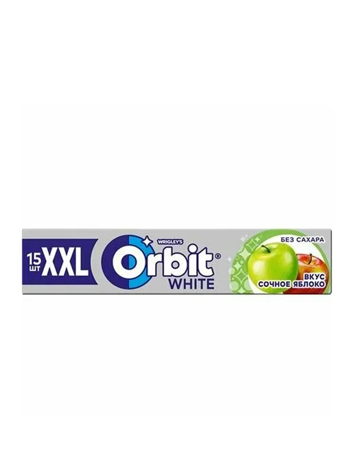 Orbit Жевательная резинка Орбит XXL Сочное яблоко, 20шт по 20,4г, 20 шт, 20,4 г, фото 2
