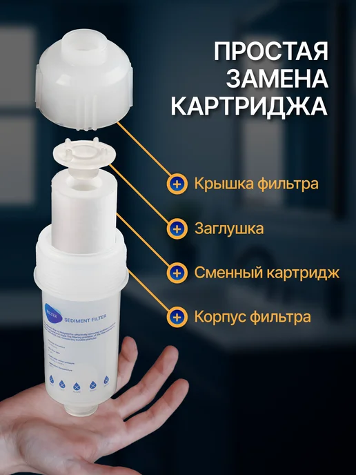 FILTER Фильтр для душа от хлора и примесей, белый, фото 7