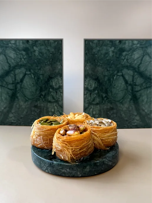 Al Najjar sweets Пахлава гнезда тесто катаифи кадаиф с орехами и семечками, вариант, фото 6