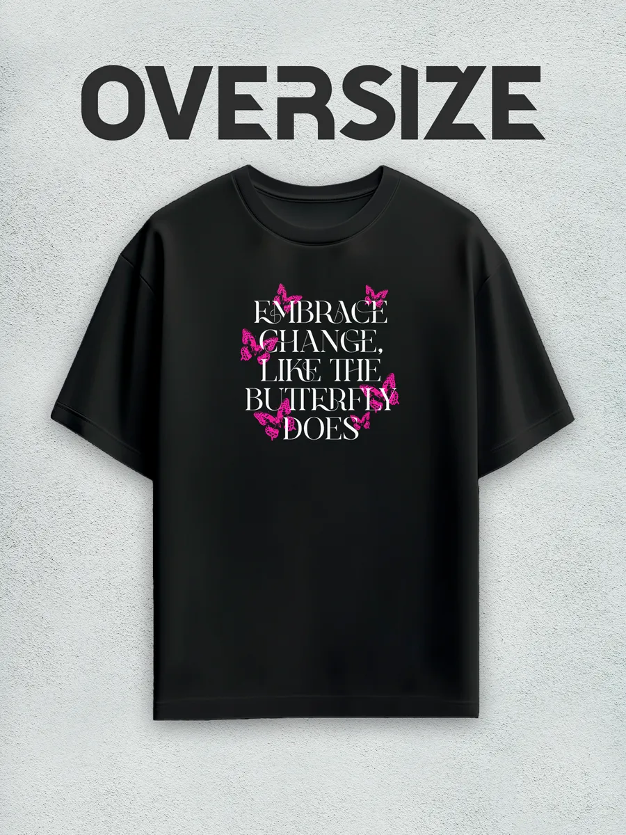 Футболка оверсайз с принтом y2k Бабочки