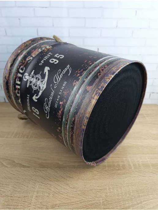 ART&CRAFT банкетка Морская бочка,37см, черный, фото 5