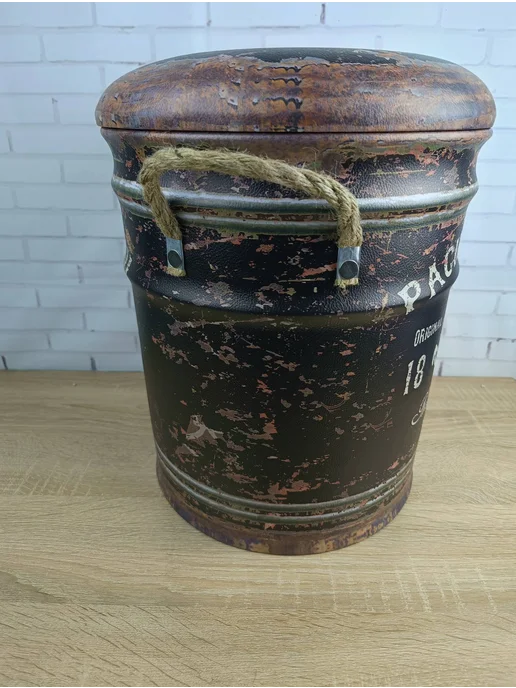 ART&CRAFT банкетка Морская бочка,37см, черный, фото 6