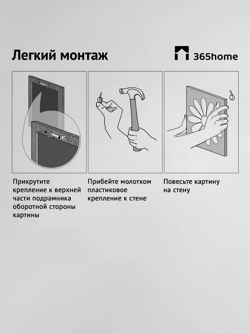 365home Картина на холсте интерьерная 50х30, 50x30, фото 5