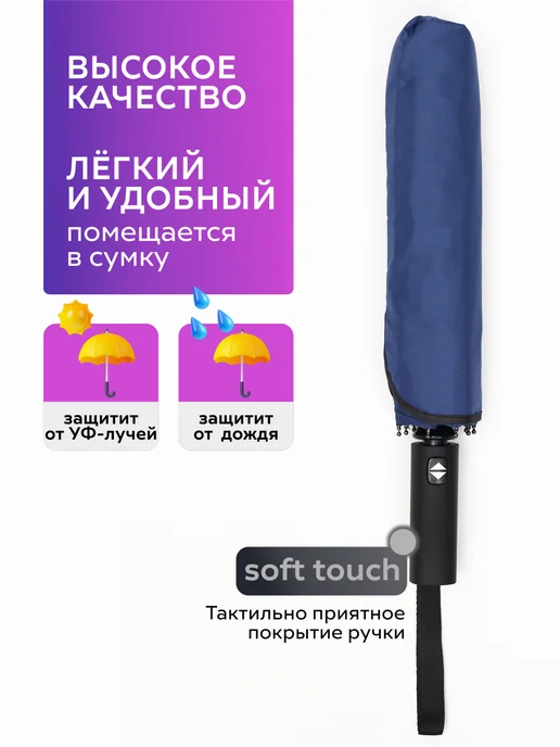 Imperator umbrella Зонт автомат антиветер, синий, фото 4