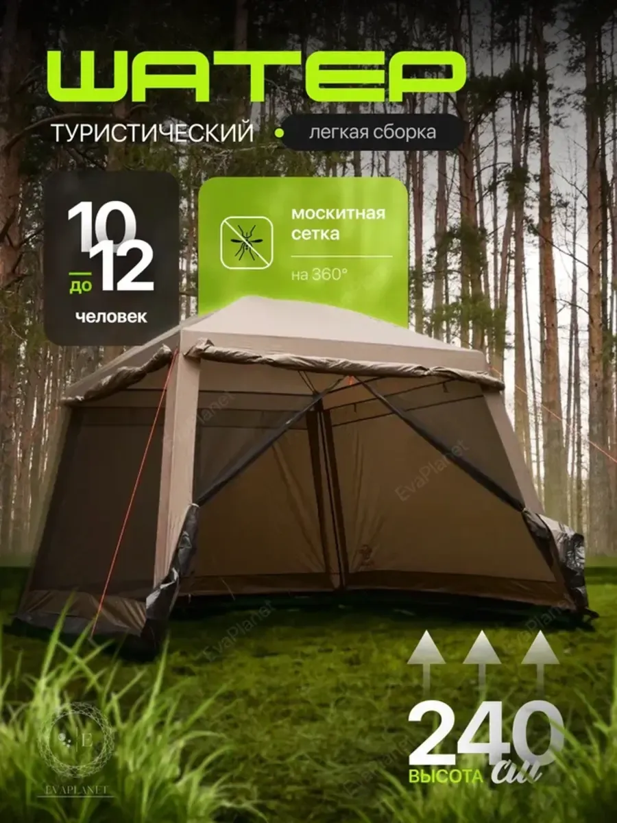 Шатер палатка беседка туристический с москитной сеткой
