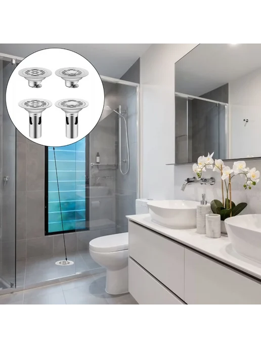 Комплектующее для душевой кабины круглая затычка 10см B, вариант, фото 2