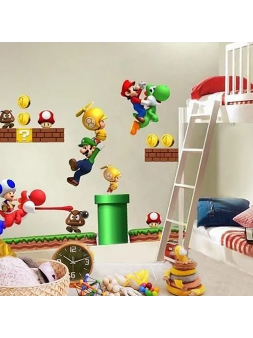Наклейки на стены Luzh Super Mario для детской комнаты, вариант, фото 3