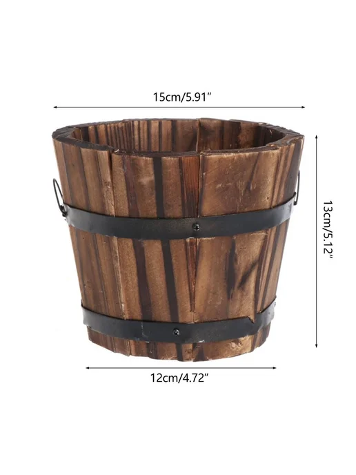 Горшок для цветов 13x15x20 см 1 шт Бирюзовый, 13x15x20 см, 1 шт, фото 3