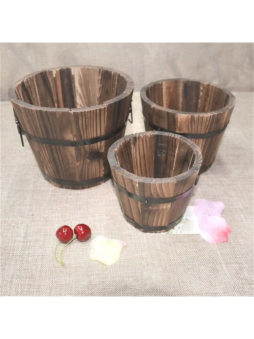 Горшок для цветов 13x15x20 см 1 шт Бирюзовый, 13x15x20 см, 1 шт, фото 4