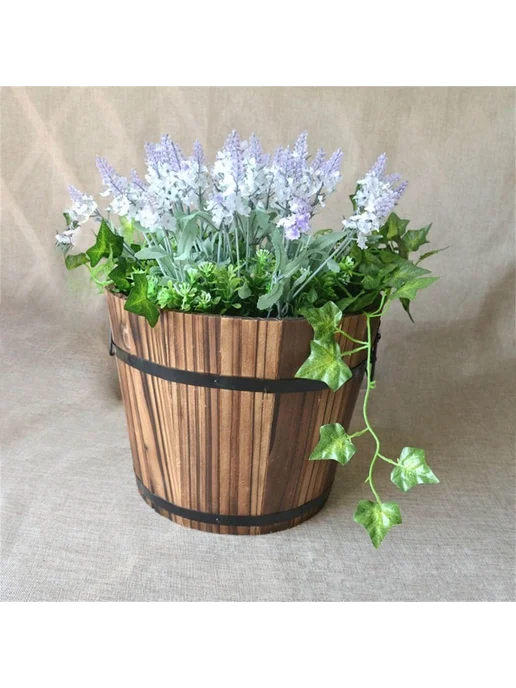 Горшок для цветов 13x15x20 см 1 шт Бирюзовый, 13x15x20 см, 1 шт, фото 5